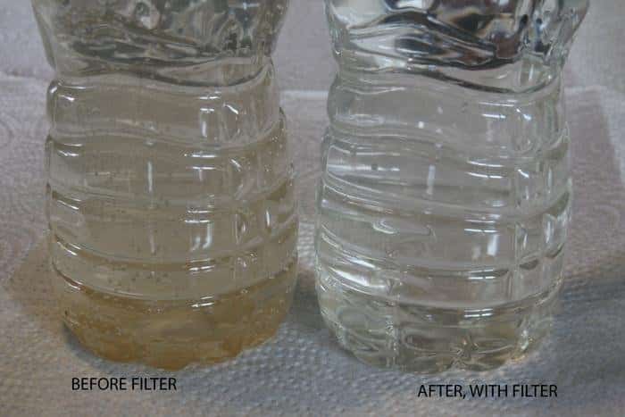 Before & After picture of RV Water Filter by Camco
